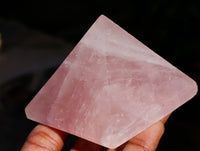 Polished Rose Quartz Pyramids x 6 From Ambatondrazaka, Madagascar - Toprock Gemstones and Minerals 