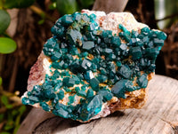 Natural Dioptase On Dolomite Specimens x 3 From Likasi, Congo - Toprock Gemstones and Minerals 