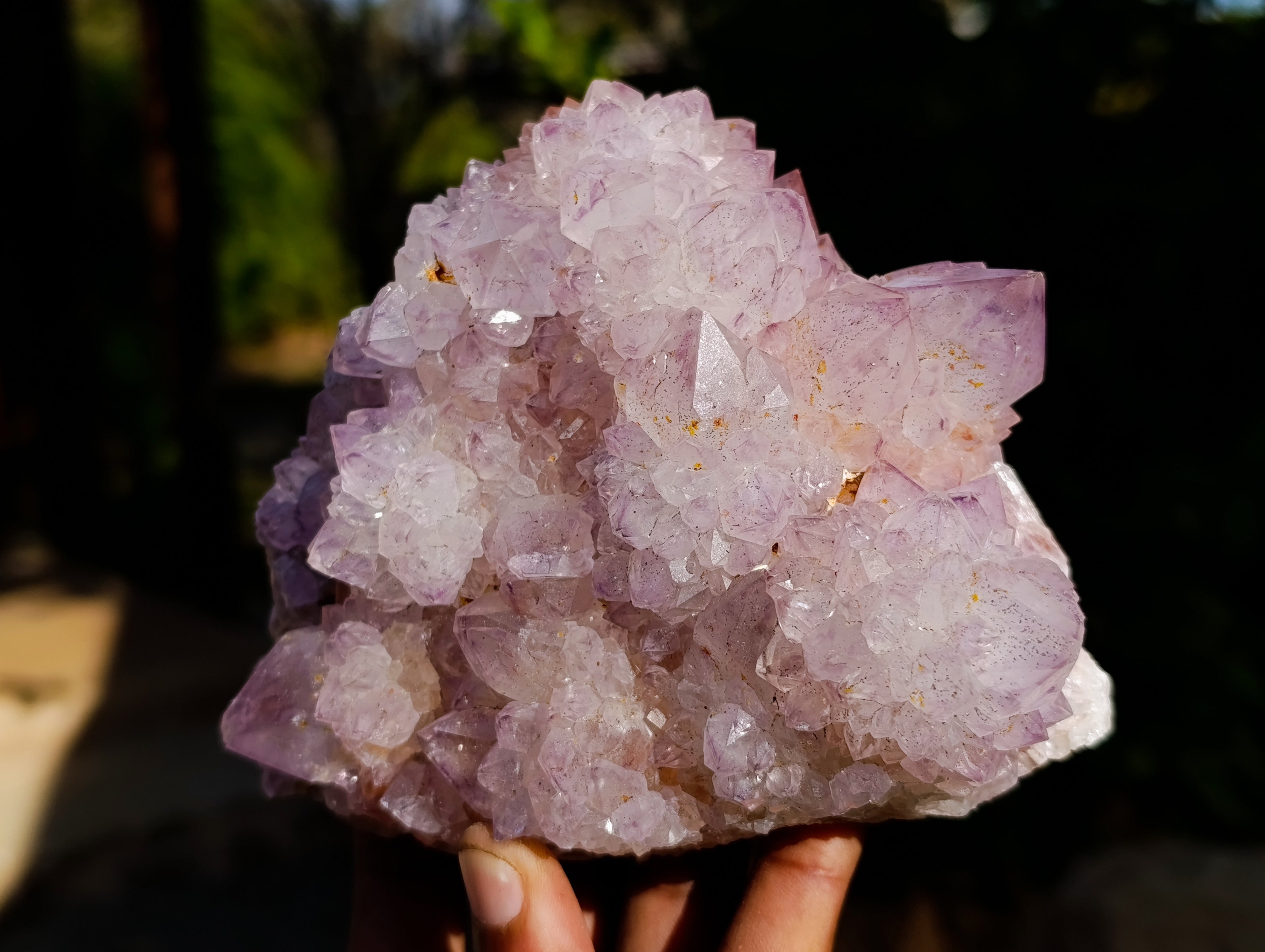 Natural Sunburst Amethyst Spirit Quartz Clusters x 2 From South Africa - Toprock Gemstones and Minerals 