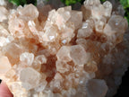 Natural White Phantom and Hematoid Quartz Crystal Clusters x 3 From Madagascar - Toprock Gemstones and Minerals 