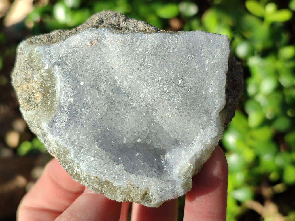 Natural Blue Lace Agate Geode Specimens x 12 From Nsanje, Malawi - Toprock Gemstones and Minerals 
