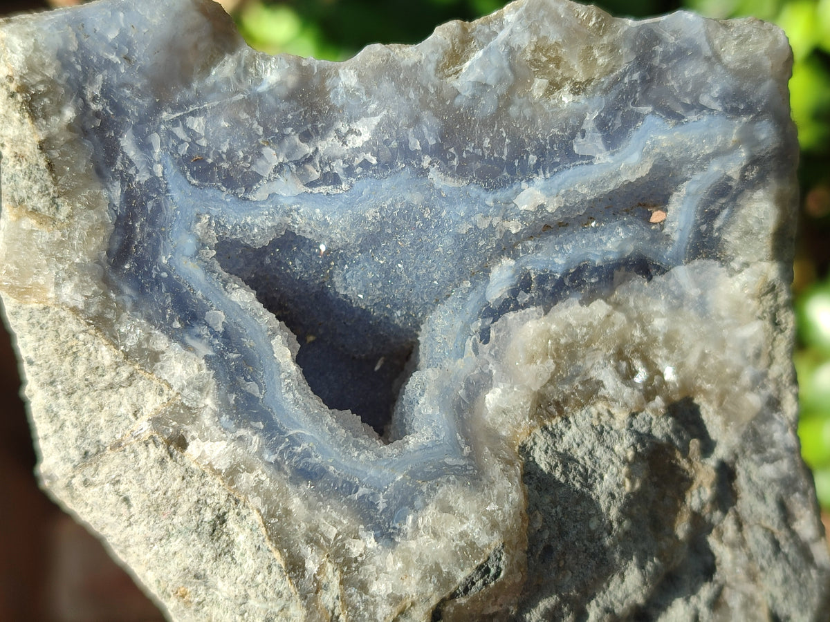 Natural Blue Lace Agate Geode Specimens x 12 From Nsanje, Malawi - Toprock Gemstones and Minerals 