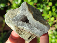 Natural Blue Lace Agate Geode Specimens x 12 From Nsanje, Malawi
