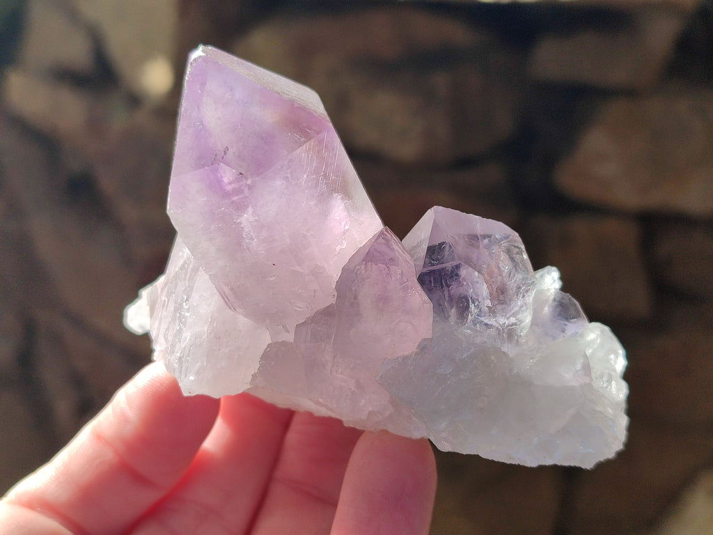 Natural Jacaranda Amethyst Quartz Cluster x 6 From Mumbwa, Zambia - Toprock Gemstones and Minerals 