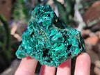 Natural Silky Malachite Specimens x 4 From Kasompe, Congo - Toprock Gemstones and Minerals 