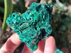 Natural Silky Malachite Specimens x 4 From Kasompe, Congo - Toprock Gemstones and Minerals 