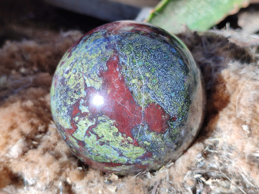 Polished Bastite Dragons Blood Stone Sphere-Ball x 3 From Tshipise, South Africa - Toprock Gemstones and Minerals 