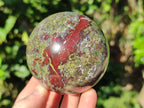 Polished Bastite Dragons Blood Stone Sphere-Ball x 3 From Tshipise, South Africa - Toprock Gemstones and Minerals 