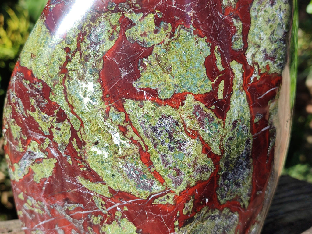 Polished Large Bastite Dragons Blood Stone Standing Free Form x 1 From Tshipise, South Africa - Toprock Gemstones and Minerals 