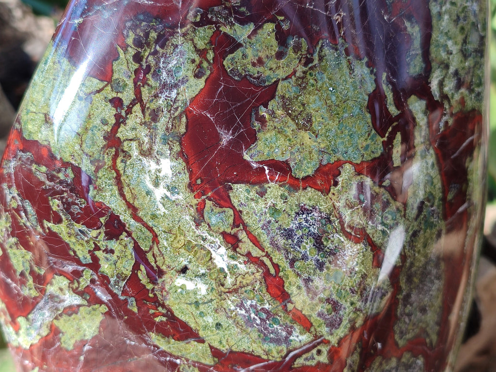 Polished Large Bastite Dragons Blood Stone Standing Free Form x 1 From Tshipise, South Africa - Toprock Gemstones and Minerals 