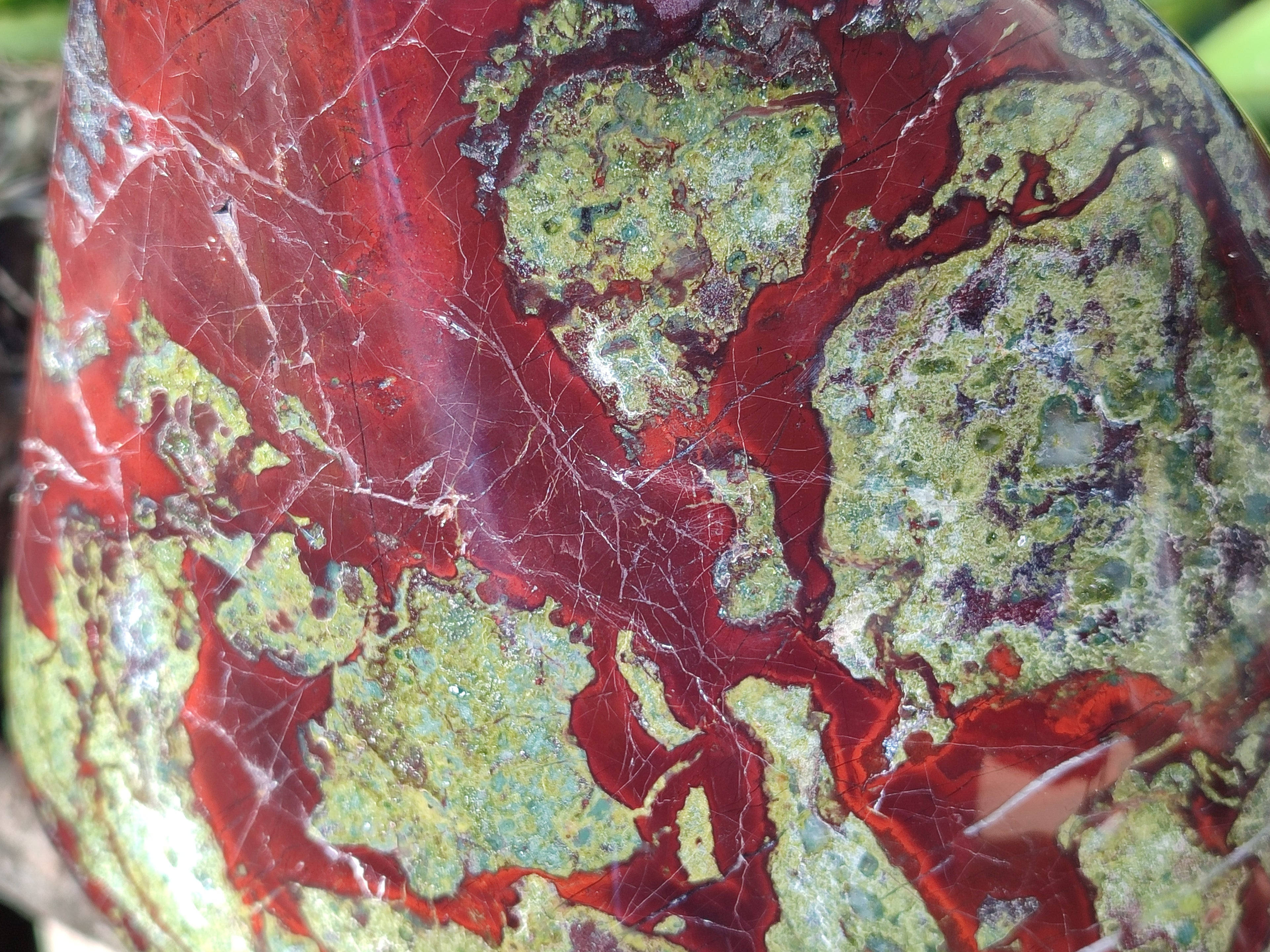 Polished Large Bastite Dragons Blood Stone Standing Free Form x 1 From Tshipise, South Africa - Toprock Gemstones and Minerals 