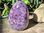 Polished Chevron Amethyst Standing Free Form x 1 From Ankazobe, Madagascar - Toprock Gemstones and Minerals 