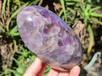 Polished Chevron Amethyst Standing Free Form x 1 From Ankazobe, Madagascar - Toprock Gemstones and Minerals 