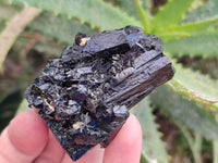 Natural Fibrous Terminated Schorl Black Tourmaline with a little Hyalite Opal x 12 From Erongo, Namibia