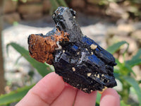 Natural Fibrous Terminated Schorl Black Tourmaline with a little Hyalite Opal x 12 From Erongo, Namibia
