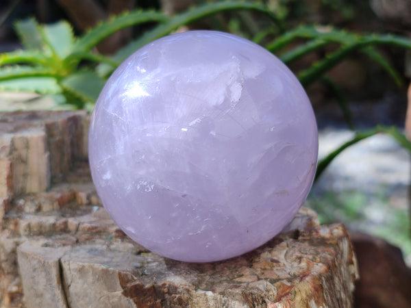 Polished Lavender Rose Quartz Spheres x 4 From Ambatondrazaka, Madagascar