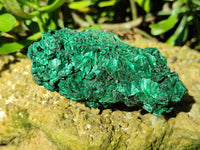 Natural Mixed Selection of Spirit Quartz and Silky Malachite x 6 From Southern Africa