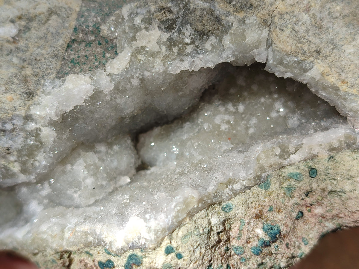 Natural Blue Lace Agate Geode Specimens x 3 From Nsanje, Malawi - Toprock Gemstones and Minerals 