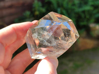 Polished Mixed Inclusion Quartz Crystals Including Tourmalinated Quartz x 6 from Madagascar