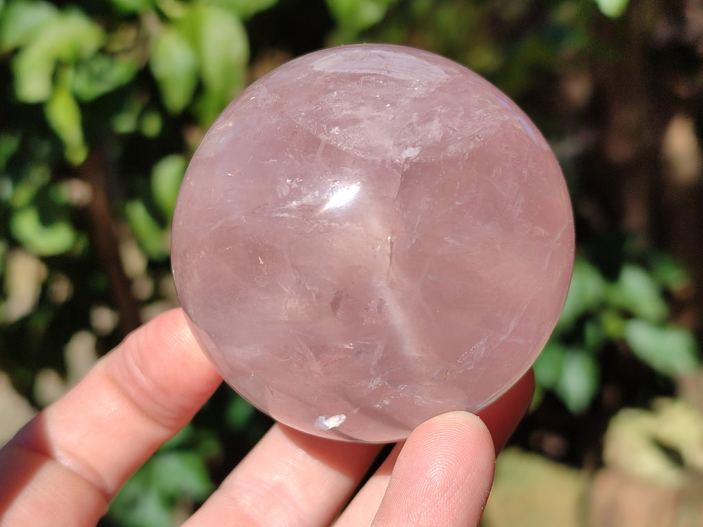 Polished Star Rose Quartz Spheres x 4 From Ambatondrazaka, Madagascar - Toprock Gemstones and Minerals 