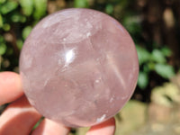 Polished Star Rose Quartz Spheres x 4 From Ambatondrazaka, Madagascar