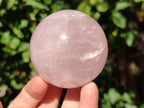 Polished Star Rose Quartz Spheres x 4 From Ambatondrazaka, Madagascar - Toprock Gemstones and Minerals 