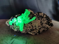 Natural Large Cascading Schorl Black Tourmaline Specimen with Feldspar and Hyalite Opal x 1 From Erongo, Namibia