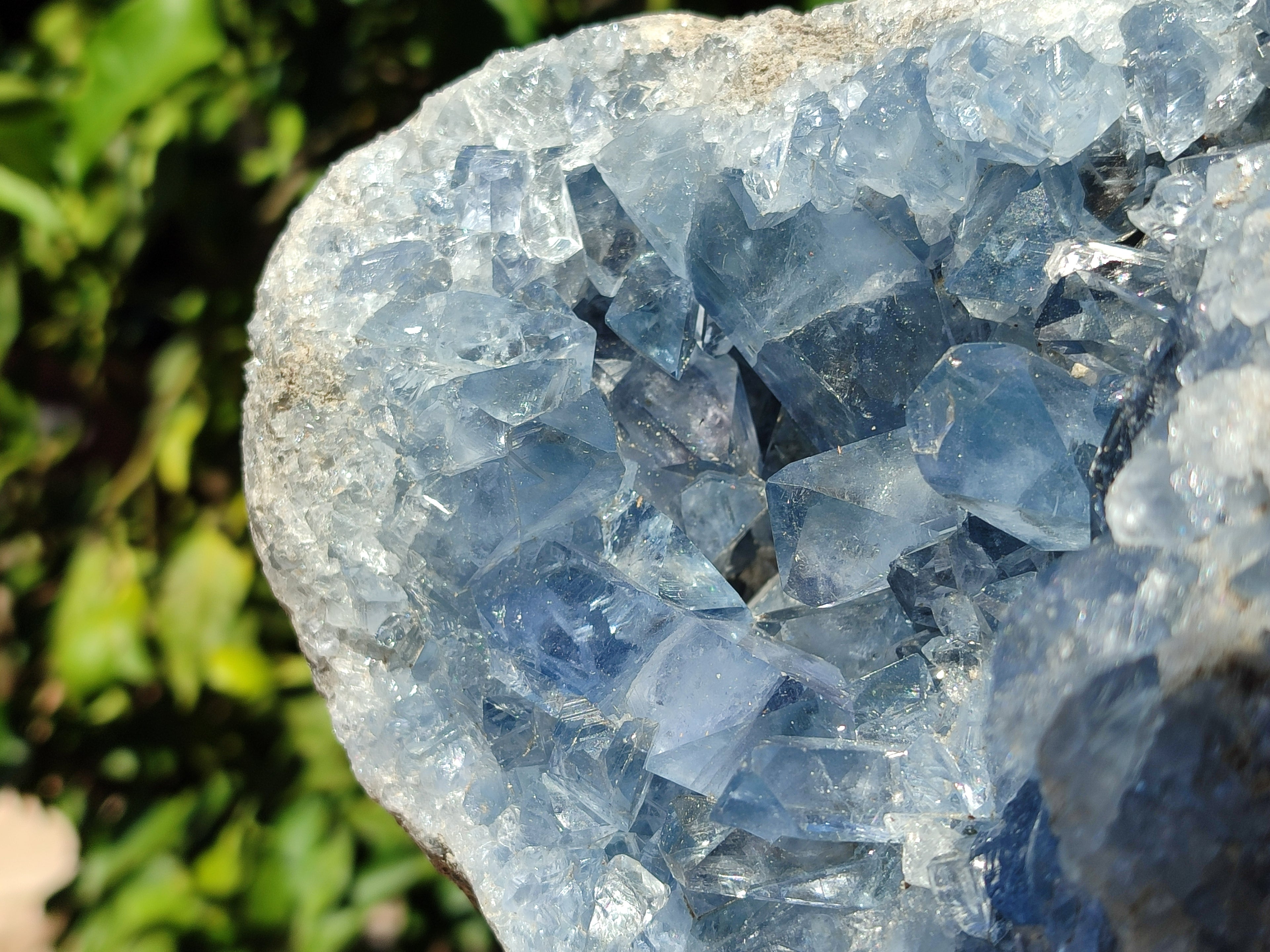 Natural Large Celestite Geode Specimen x 1 From Sakoany, Madagascar - Toprock Gemstones and Minerals 