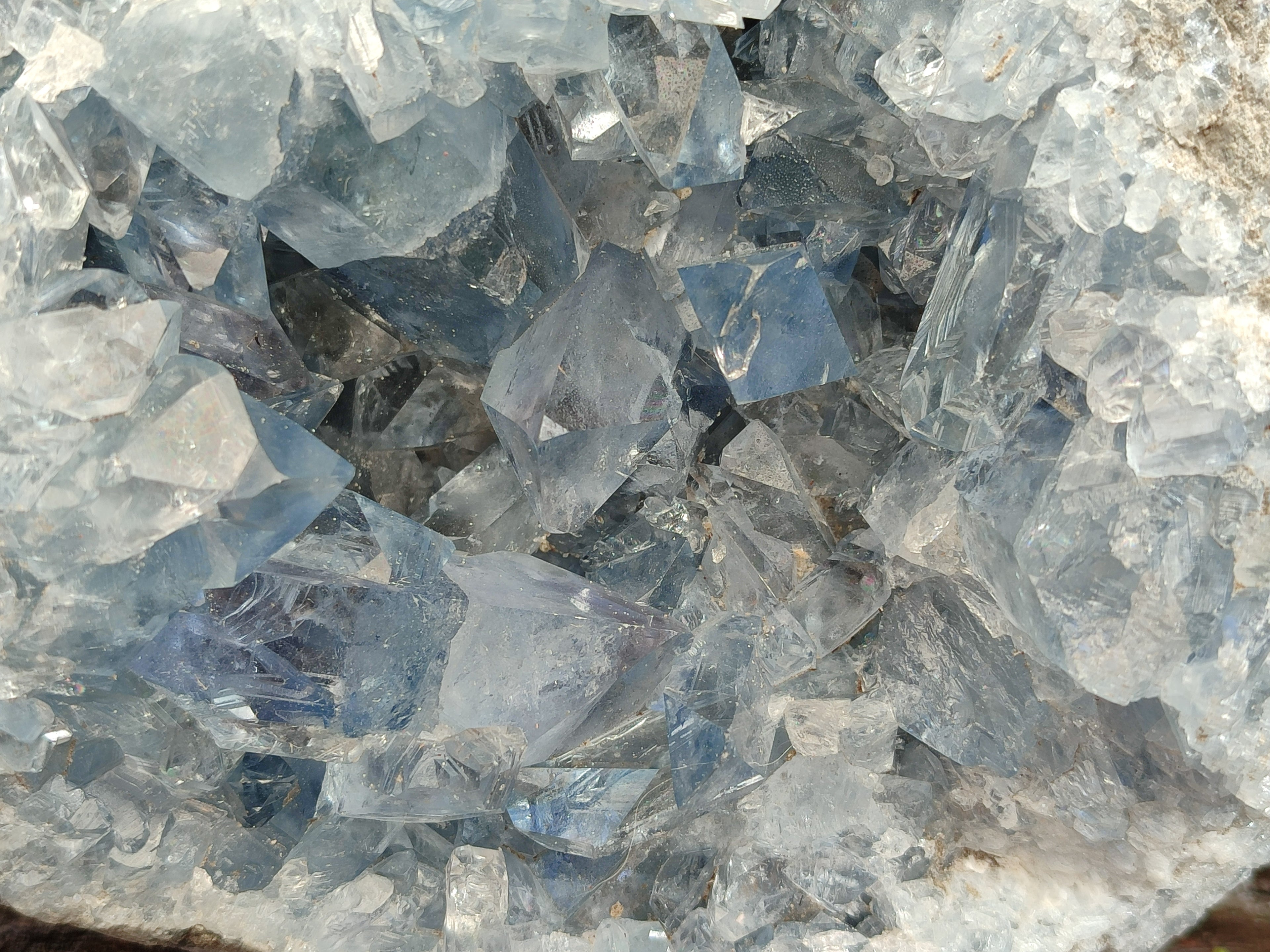 Natural Large Celestite Geode Specimen x 1 From Sakoany, Madagascar - Toprock Gemstones and Minerals 