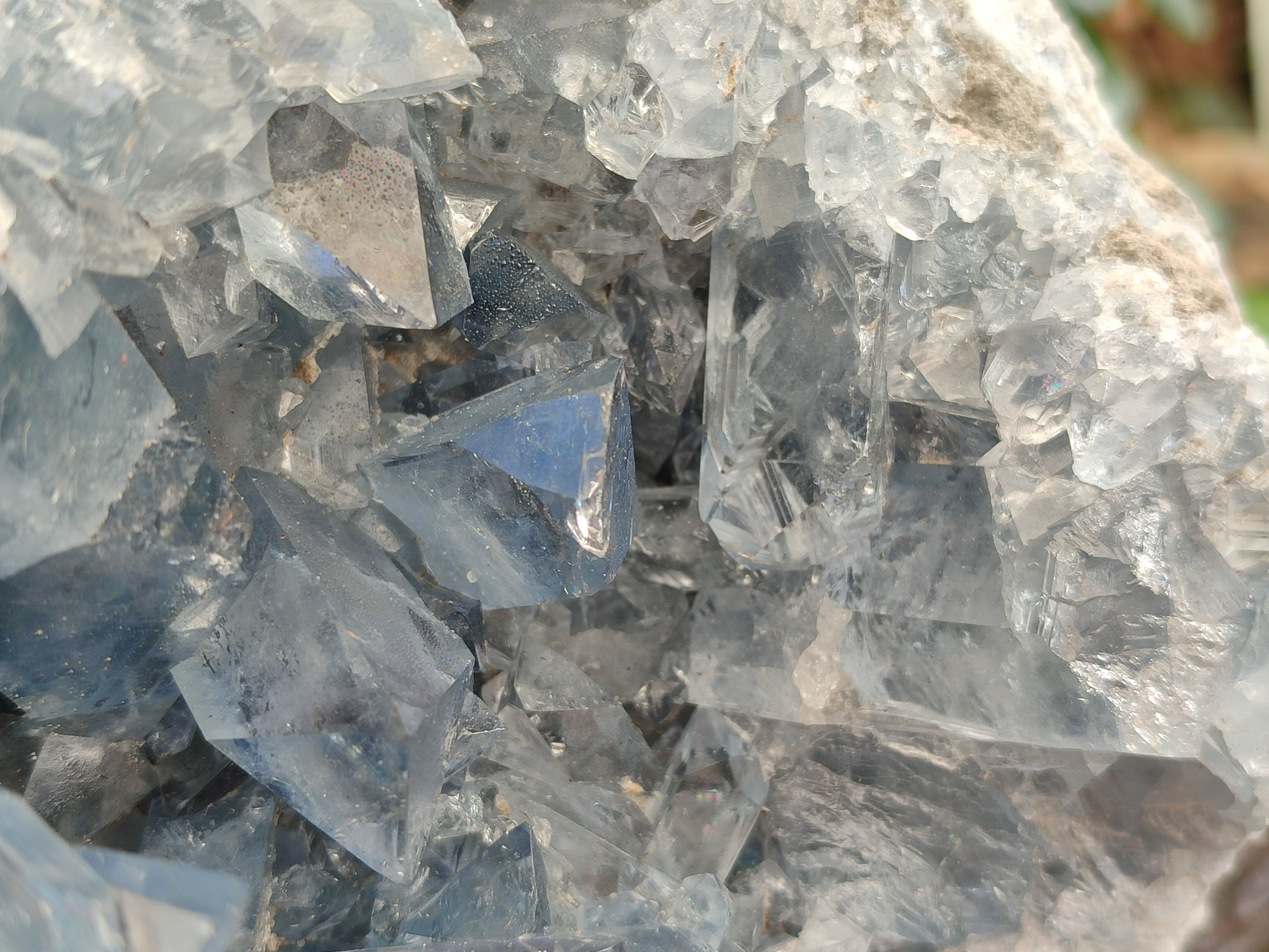 Natural Large Celestite Geode Specimen x 1 From Sakoany, Madagascar - Toprock Gemstones and Minerals 