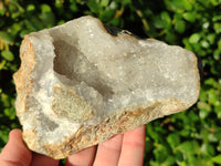 Natural Blue Lace Agate Geode Specimens x 4 From Nsanje, Malawi