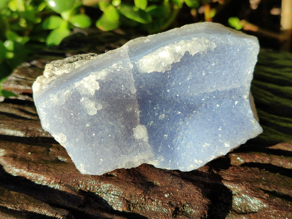 Natural Blue Lace Agate Geode Specimens x 4 From Nsanje, Malawi - Toprock Gemstones and Minerals 