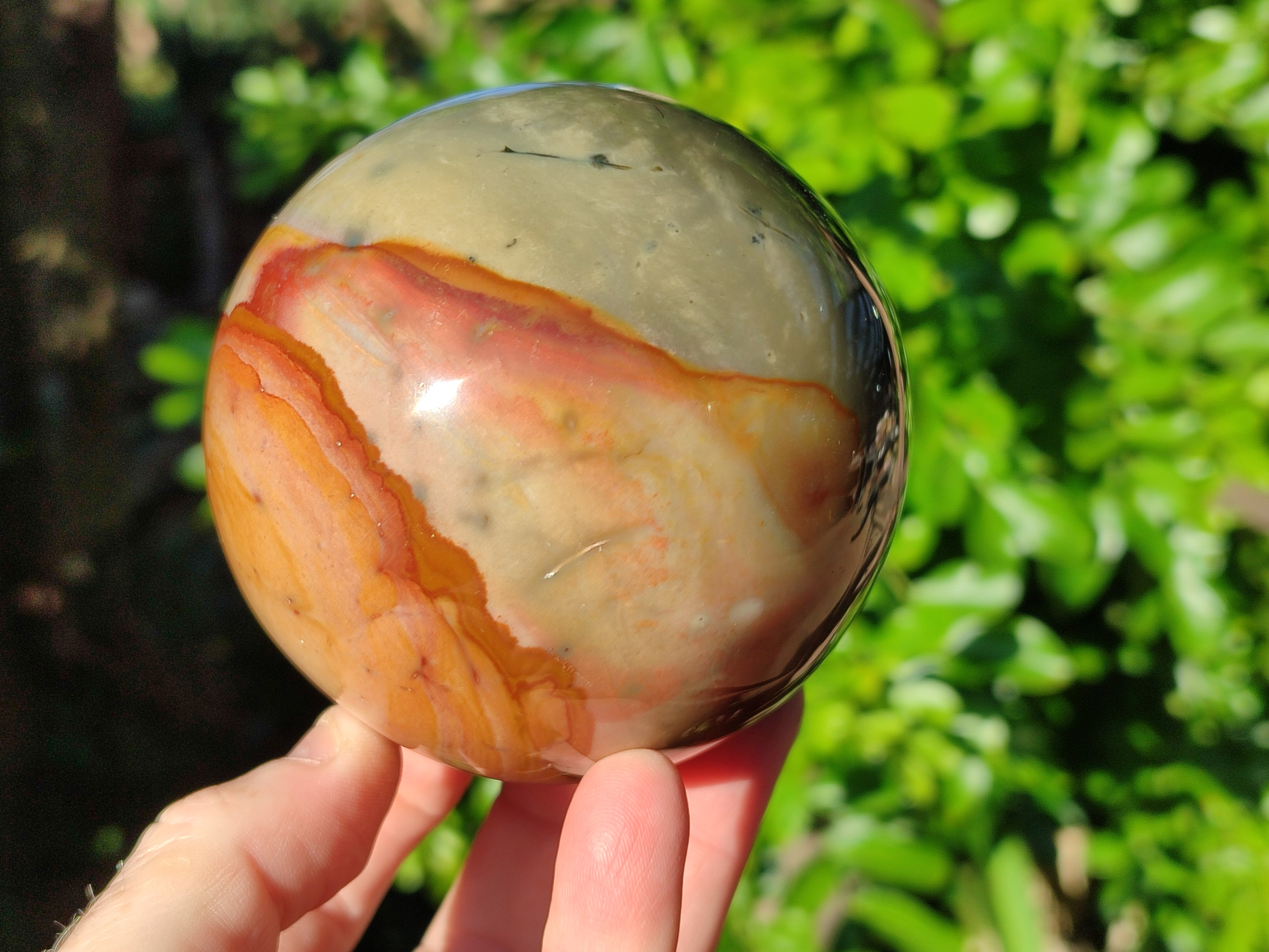Polished Polychrome Jasper Spheres x 2 From Northwest Coast, Madagascar - Toprock Gemstones and Minerals 