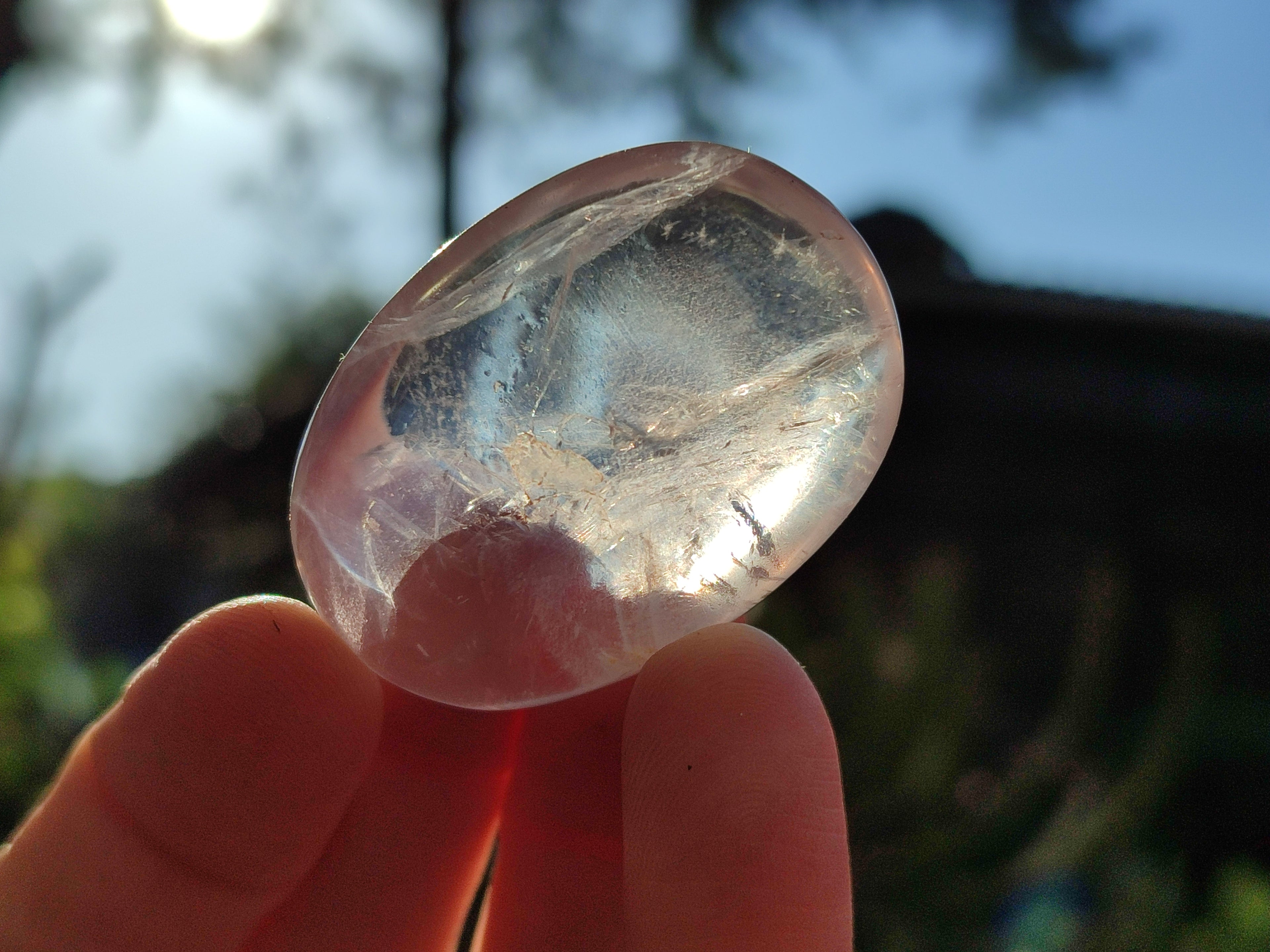 Polished Rose Quartz Palm Stones x 45 From Ambatondrazaka, Madagascar - Toprock Gemstones and Minerals 
