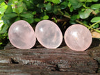 Polished Rose Quartz Palm Stones x 45 From Ambatondrazaka, Madagascar - Toprock Gemstones and Minerals 