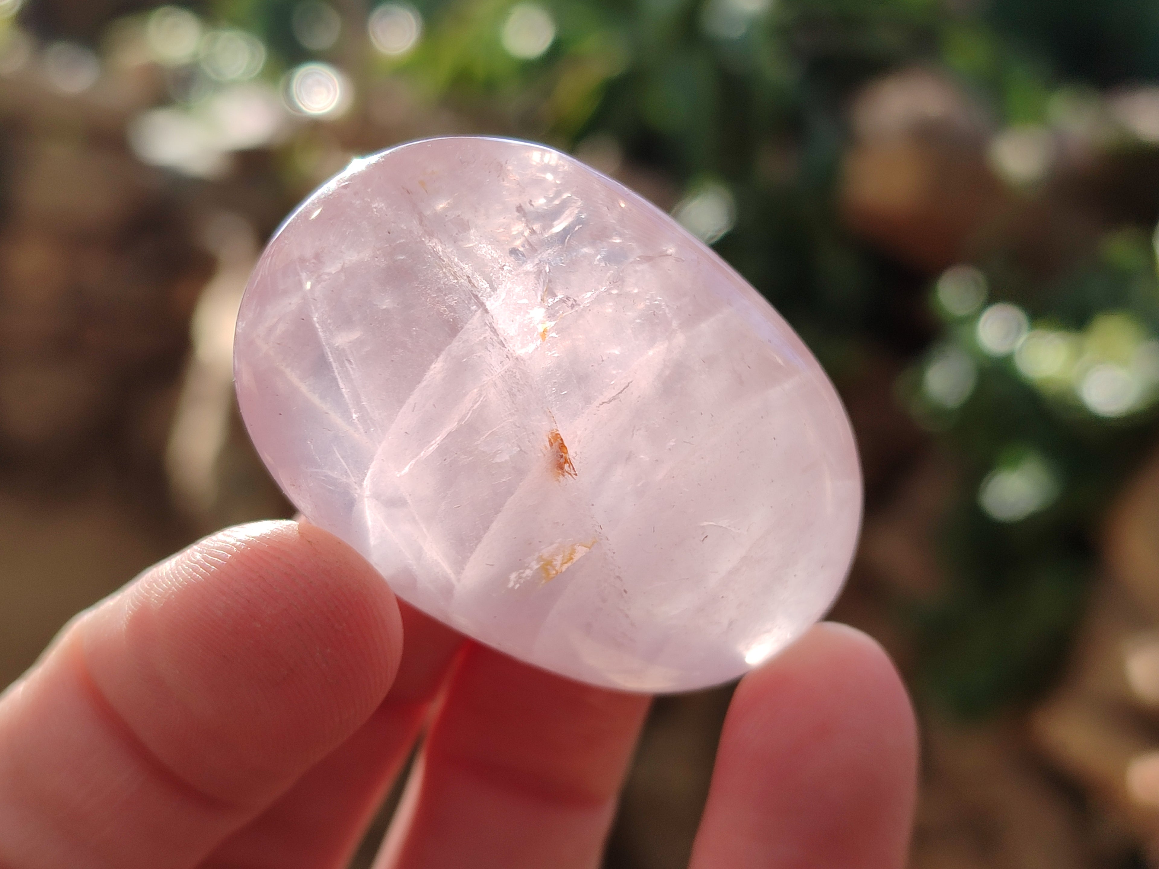Polished Rose Quartz Palm Stones x 45 From Ambatondrazaka, Madagascar - Toprock Gemstones and Minerals 