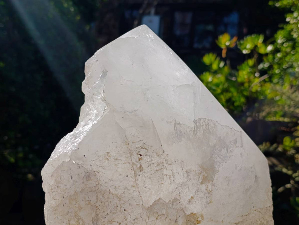 Polished XXL Pentium Quartz with Specular Hematite Inclusion x 1 From Madagascar - Toprock Gemstones and Minerals 