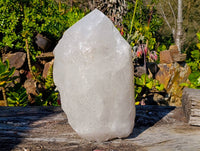 Polished XXL Pentium Quartz with Specular Hematite Inclusion x 1 From Madagascar