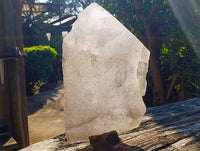 Polished XXL Pentium Quartz with Specular Hematite Inclusion x 1 From Madagascar