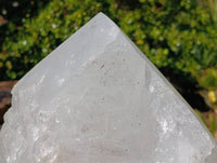 Polished XXL Pentium Quartz with Specular Hematite Inclusion x 1 From Madagascar