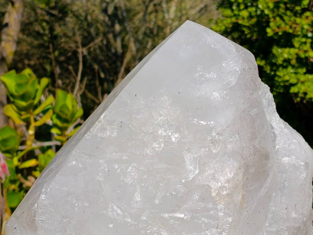 Polished XXL Pentium Quartz with Specular Hematite Inclusion x 1 From Madagascar - Toprock Gemstones and Minerals 
