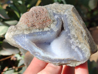 Natural Blue Lace Agate Geodes x 5 From Nsanje, Malawi