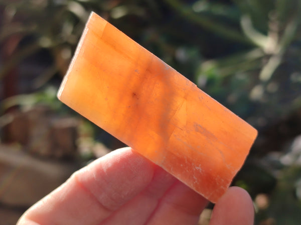 Natural Rhombohedral Sunset Orange Calcite Specimens x 35 From Spitzkop, Namibia