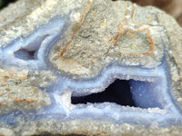Natural Blue Lace Agate Specimens x 3 From Malawi
