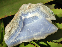 Natural Blue Lace Agate Specimens x 3 From Malawi