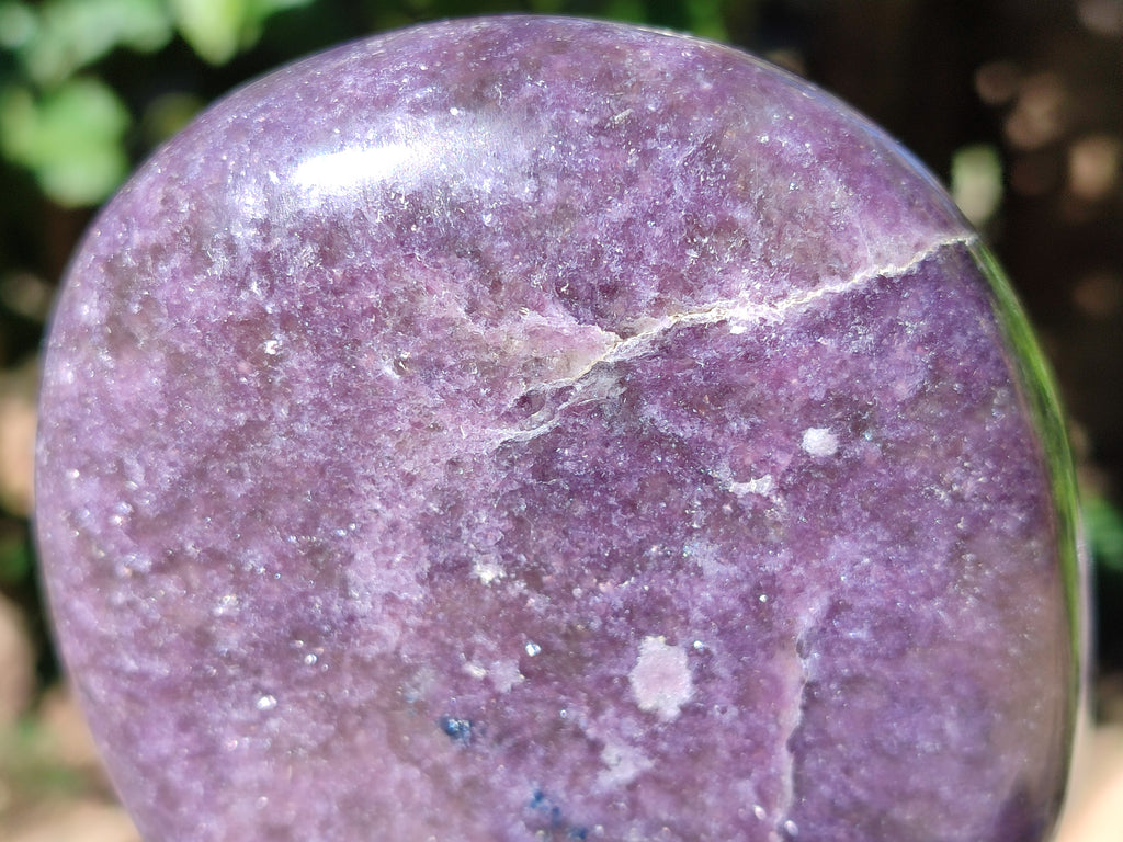 Polished Purple Lepidolite Standing Free Forms x 3 From Zimbabwe - Toprock Gemstones and Minerals 