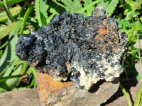 Natural Fibrous Multi Terminated Schorl Black Tourmaline Cluster x 1 From Erongo, Namibia - Toprock Gemstones and Minerals 