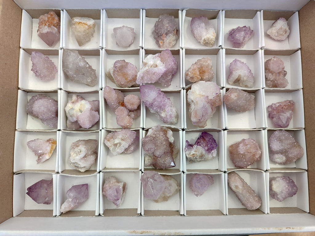 Natural Mixed Spirit Quartz Crystals x 35 From South Africa - Toprock Gemstones and Minerals 