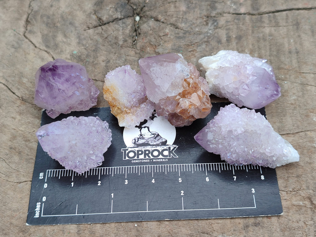 Natural Mixed Spirit Quartz Crystals x 35 From South Africa - Toprock Gemstones and Minerals 