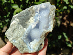 Natural Blue Lace Agate Geodes x 6 From Nsanje, Malawi - Toprock Gemstones and Minerals 